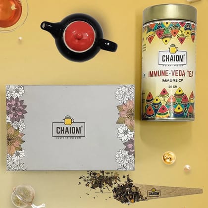 Tea Fiesta 1 | Tea Gift Box | 100gm Loose Tea | 1 wooden spoon