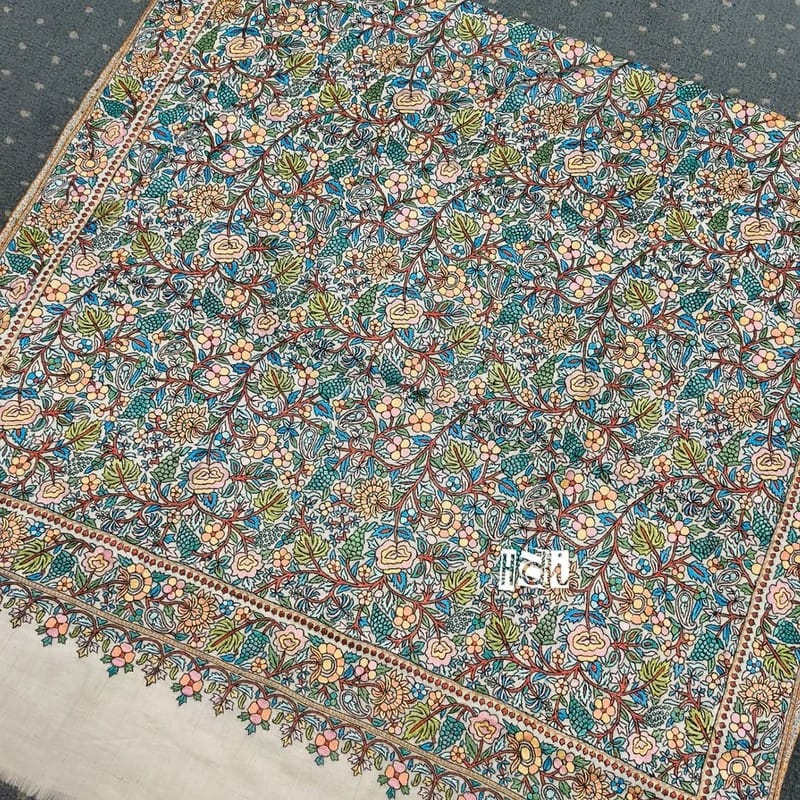 Pure Pashmina Shawl – Handwoven Kashmiri Elegance in Timeless Design | Luxury Wrap by Heritage Design Inc
