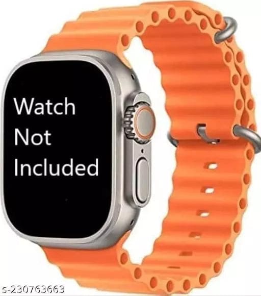 Orange Ocean Loop Watch Strap For apple For Apple Watch Series Ultra (42mm/44mm/45mm/46mm/49mm)