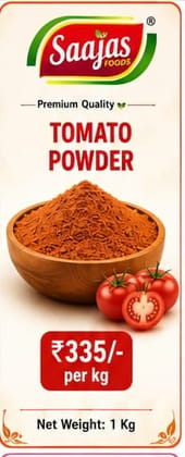 Saajas Foods Tomato Powder (1 Kg) | Rich Tomato Flavor | Culinary Seasoning