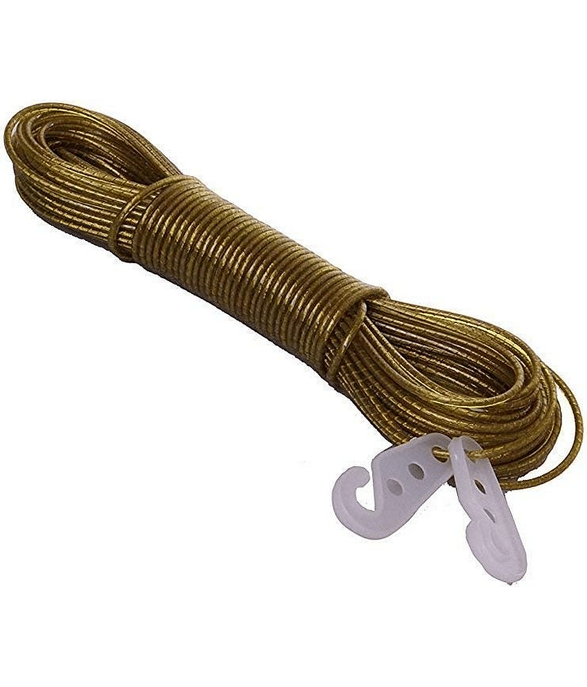 Plastic Coated Steel Cloth Drying Wire Rope Clothesline- 20 Meter