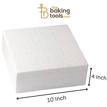 Square Dummy Cake 10 Inch (NO DAMAGE CLAIMS) - (NO COD)
