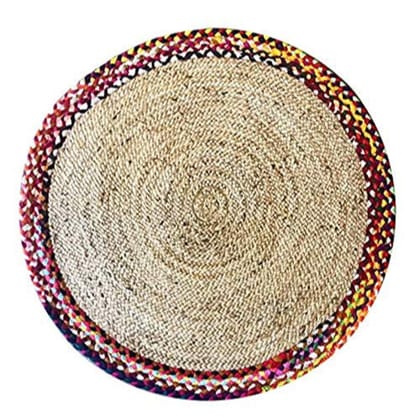 Sustainable Handmade Round Jute Rug Mats