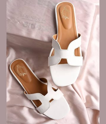 Shoetopia - White Women's Flats