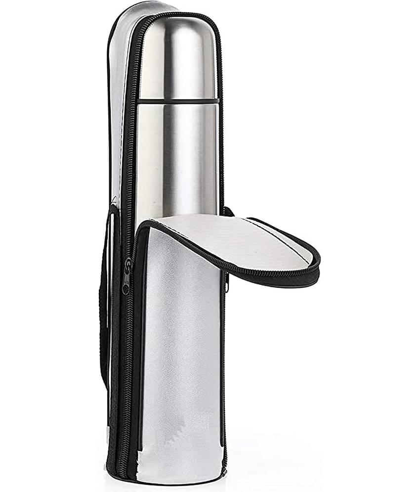 ATIPRIYA Silver Stainless Steel Water Bottle 500 mL ( Set of 1 )