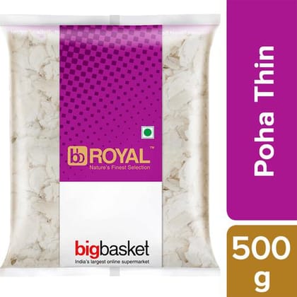 Poha/Avalakki/Aval/Chivda - Thin-White Poha, 500 g Pouch