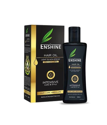 ENSHINE Hair Oil for Hair Growth and Hair Fall Control, Light & Non-Stick for Women & Men 100ml