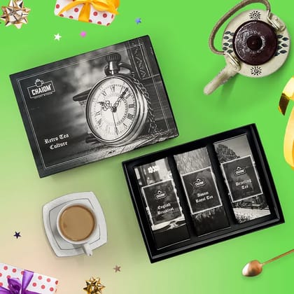 Retro Tea Culture | Tea Gift Box | Traditional chai tea | 60 Cup Tea