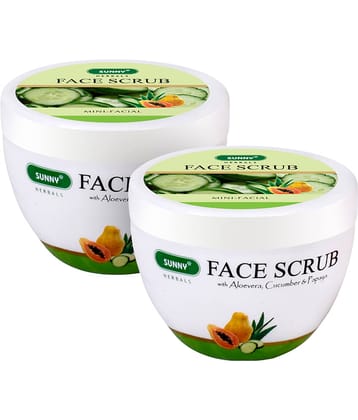 SUNNY HERBALS Face Scrub & Exfoliators 125 gm Pack of 2