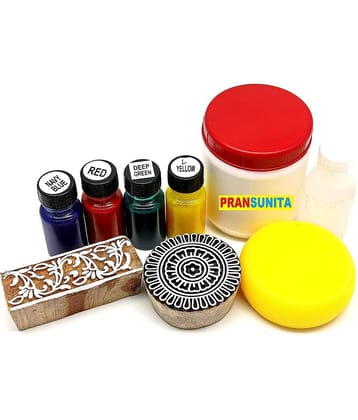 PRANSUNITA Other Complete Block & Screen Printing Kit, Pigment Acryamine dye ( Pack of 1 )