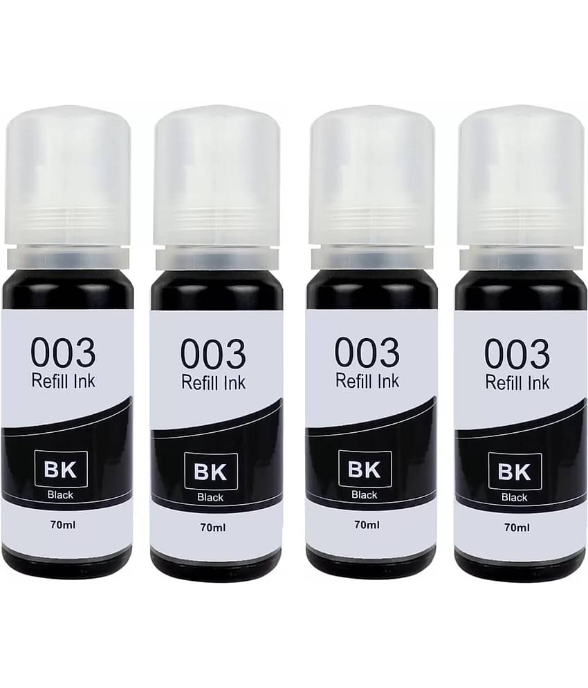 TEQUO 003 L3110 Ink Black Pack of 4 Cartridge for 003 Ink for E_pson L3110 L3150 L3115 L3116 L3101 L3210 L3215 L3216 L3250 L3151 L3152 L3156