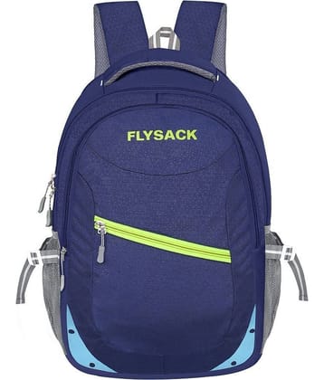 FLYSACK Blue PU Backpack ( 35 Ltrs )