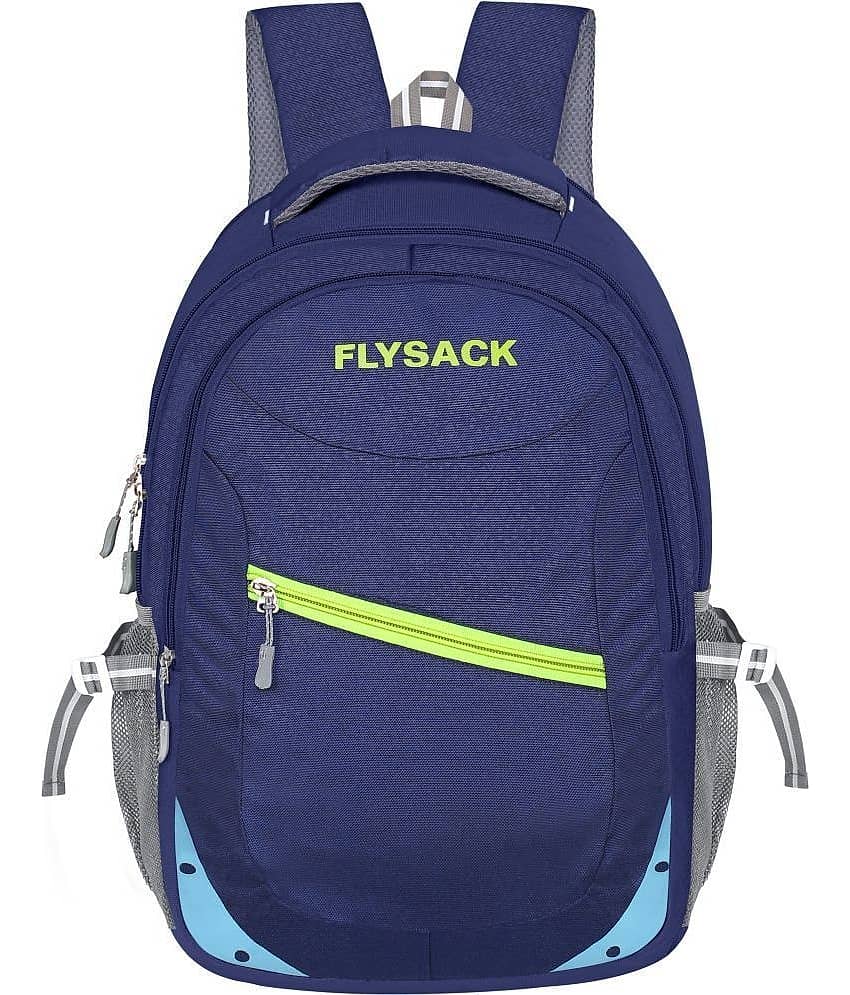FLYSACK Blue PU Backpack ( 35 Ltrs )
