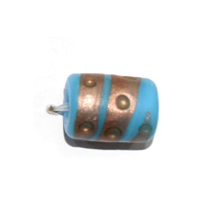 Handmade Fancy Lampwork Glass Beads For Jewelry Making Necklace , Earring and Bracelet (Tube) SFL-506-Per Packet 25 Pcs / 15X12 MM