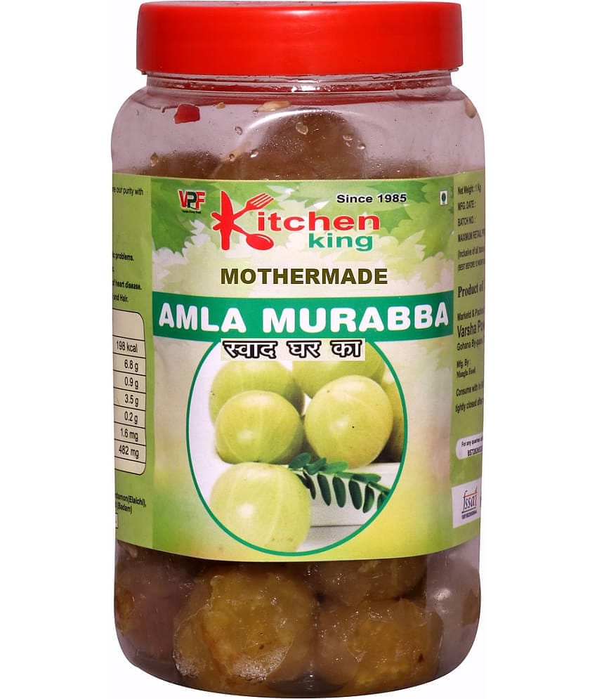 Kitchen King The Real Taste of Maa Ka Hath Ka Swad MOTHERMADE Amla Murabba with Almond Indian Gooseberry Pickle 900 g