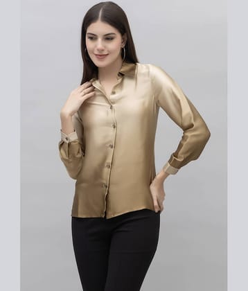Purys Women's Satin Regular Top ( Brown )
