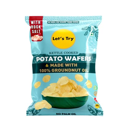 Let's Try Kettle Cooked Potato Wafers - 54g