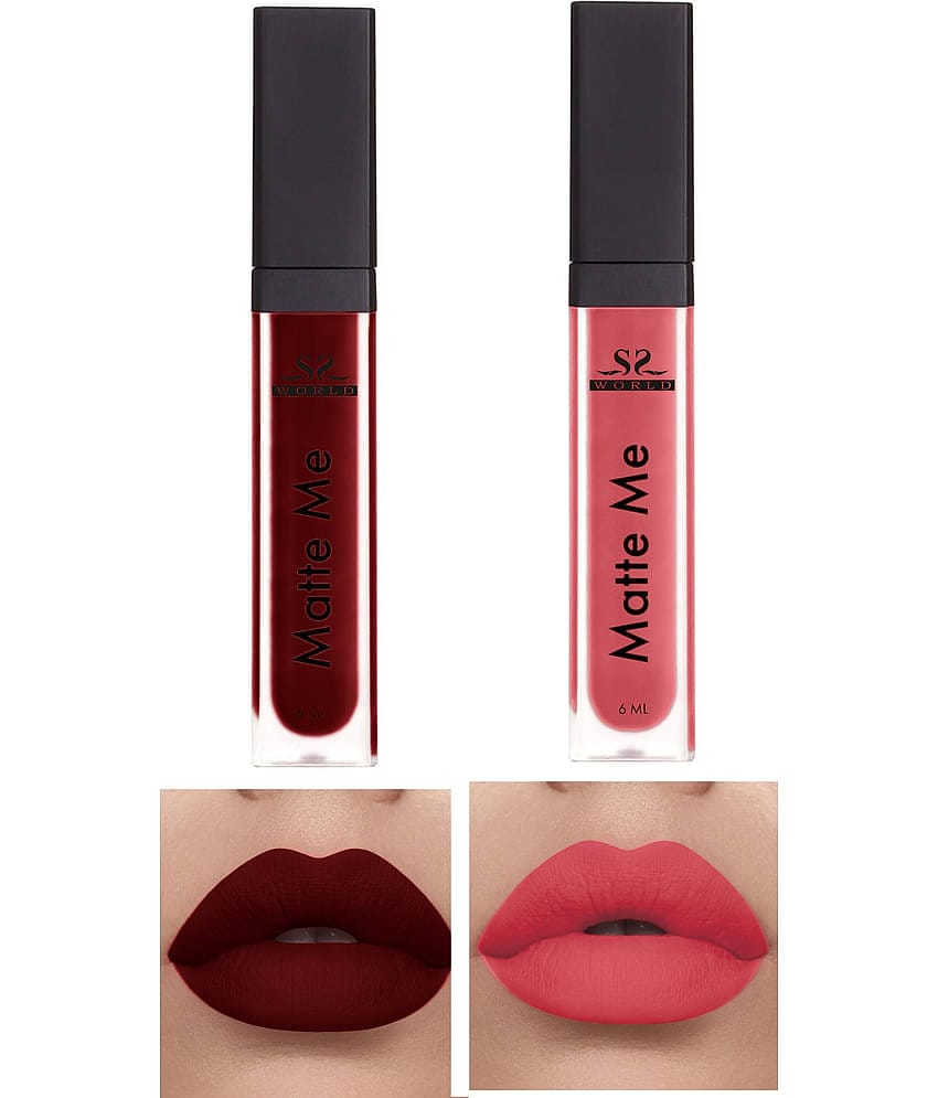 ssworld Coral Matte Lipstick 8