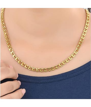 AanyaCentric 22inches Long Gold Plated Chain for Men Women Girls Boys