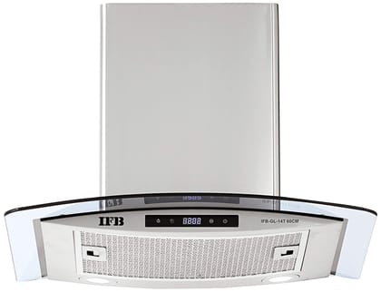 IFB 60cm 1050 m3/hr Chimney (GL 14T, 1 Cassette Filter, Touch Control, Silver) IFB 60cm 1050 m3/hr Chimney (GL 14T, 1 Cassette Filter, Touch Control, Silver) - Silver