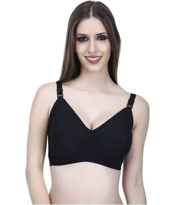 Elina Cotton Non Padded Women's Minimizer Bra ( Black )
