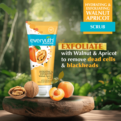Everyuth Naturals Advanced Hydrating & Exfoliating Walnut Apricot Scrub (50 g)