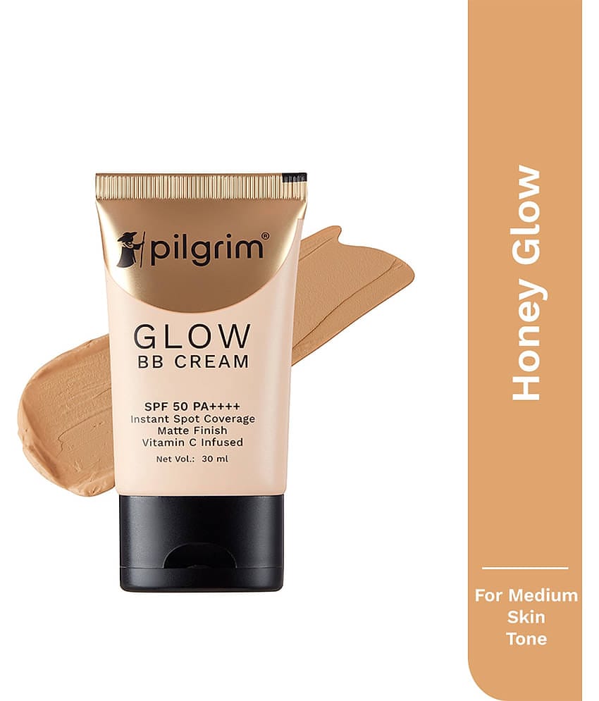 Pilgrim Honey Glow 3-In-1 Bb Cream Spf 50 Pa++++ Make Up,For All Skin Type,30Ml (pack Of 1)