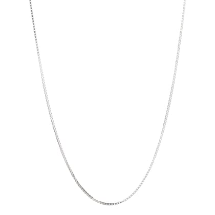 925 Sterling Silver Box Chain Necklace for Women & Men | Classic Square Link Chain | Lightweight Everyday Jewelry
