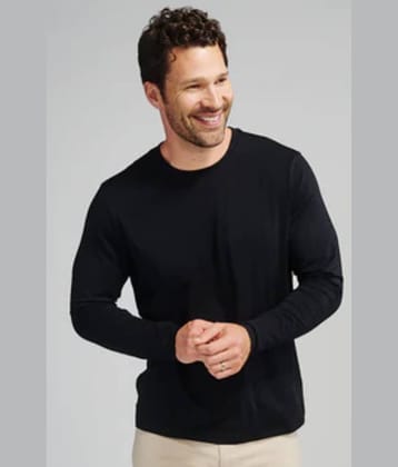 Inner Element Pack of 1 Cotton Regular Fit Men's T-Shirt ( Black )