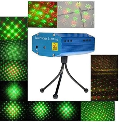 SMARTCAM Light 12 Pattern Design Star Laser Lighting for Ganpati Home Decoration, Traditional, Diwali, Christmas, Birthday Party