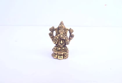 Antique Brass Ganesh Statue