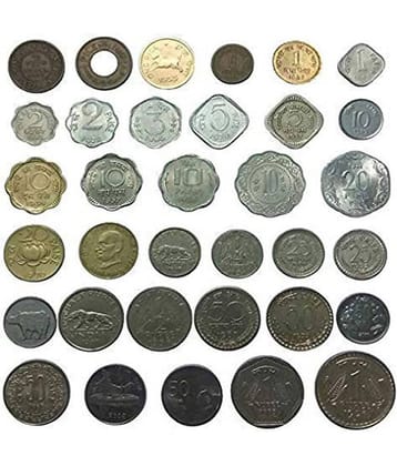INDIAN COINS.OLD - 34 Coins