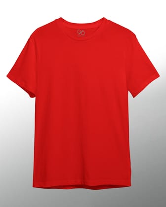 Plain T-Shirts-Small / Red