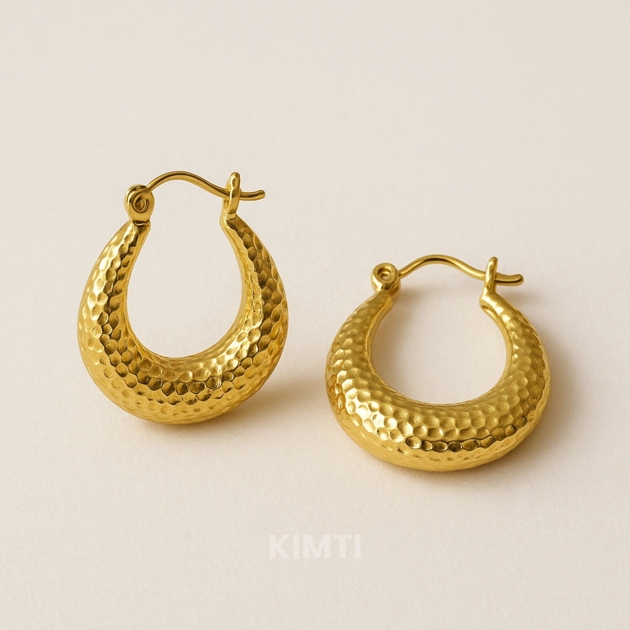 Golden Daily Wear Hoops Earring