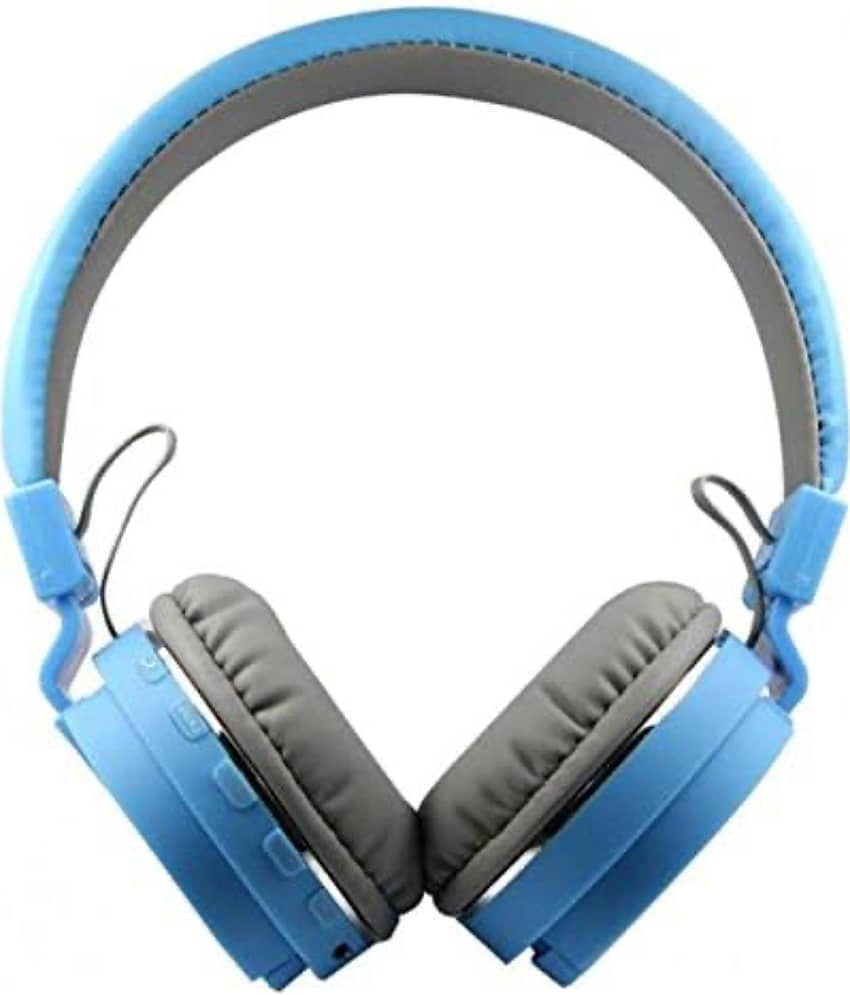 Neo HEDU SH12 Bluetooth Bluetooth Headphone On Ear 2 Hours Playback Active Noise cancellation IPX4(Splash & Sweat Proof) Blue