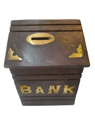 Handcrafted Wooden Money Bank