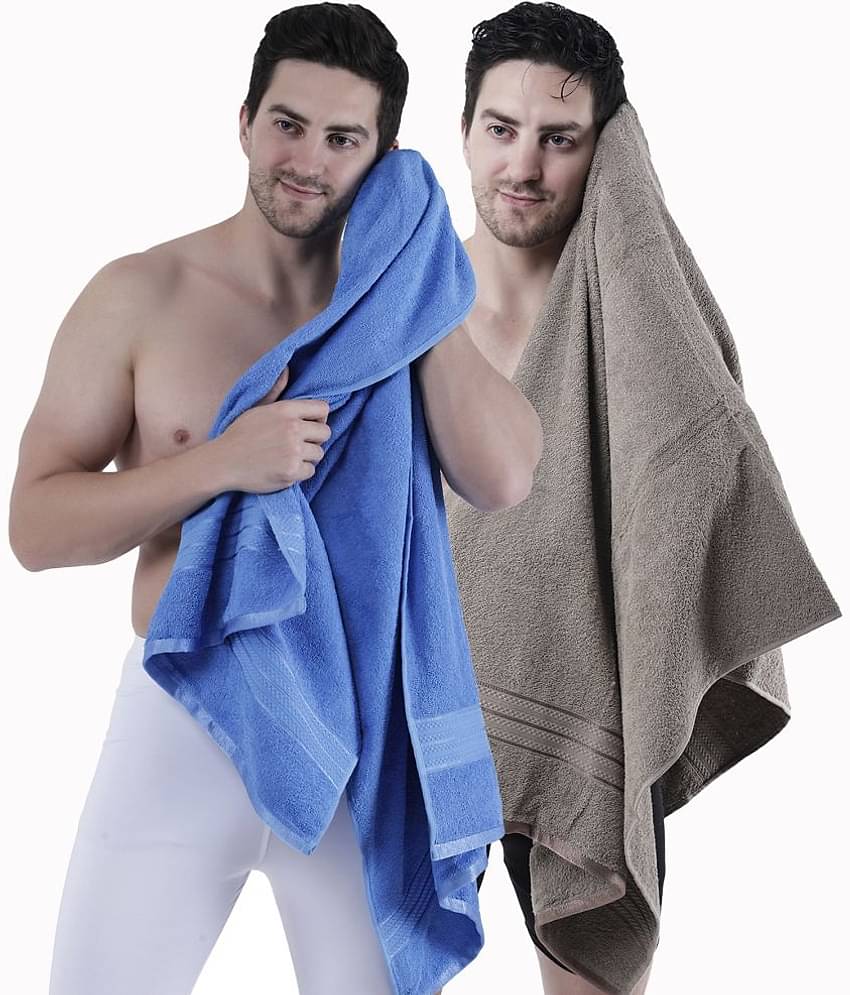 Dollar Cotton Striped 500 -GSM Bath Towel ( Pack of 2 ) - Multicolor