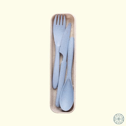 Wheat Straw Cutlery-DARK BLUE / OF 1