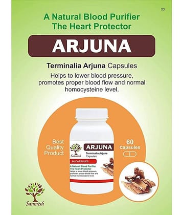 SANMESH AYURVEDIC ARJUNA 60 CAPSULE PACK OF 2