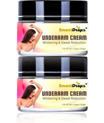 Smartdrops Underarm Whitening Skin Brightning Cream 50 g - Pack of 2