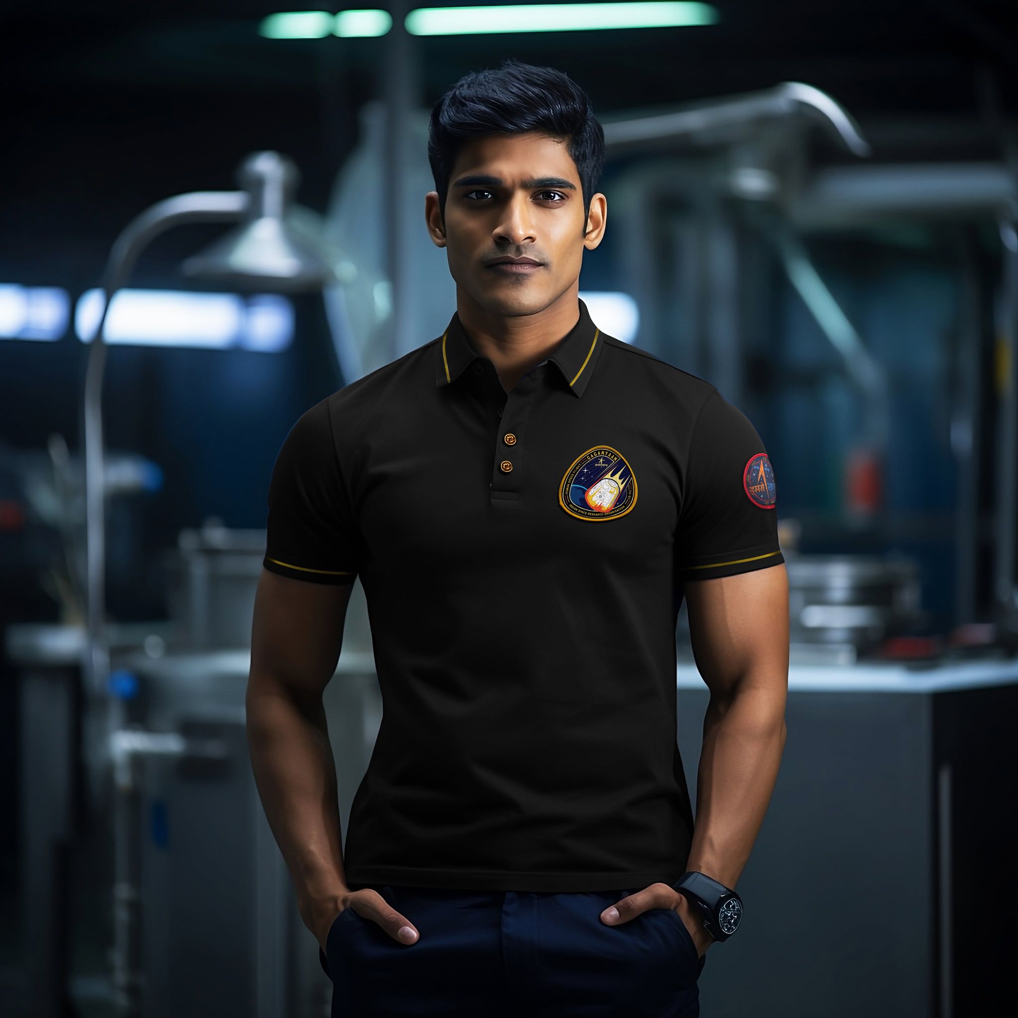 Gaganyaan Polo T-Shirt-S