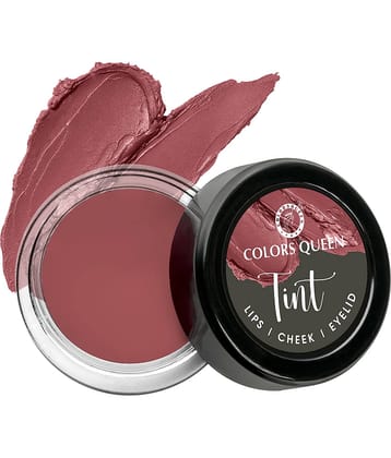 Colors Queen Tint for Cheeks and Lips Matte Lip and Eyelids 8g, (Shade - 02)