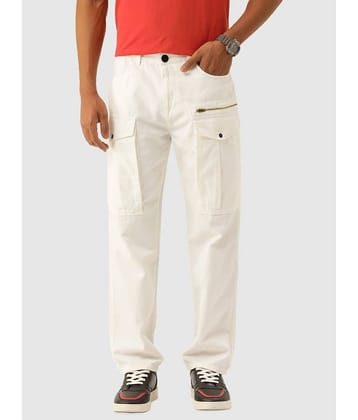 Bene Kleed Men Solid Relaxed Fit Cotton Cargos Trousers