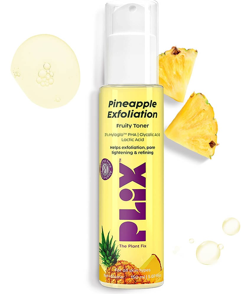 Plix Pineapple PHA 3% Alcohol Free Face Toner for Pore Tightening & Mild Exfoliation unisex(150 ml)