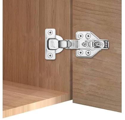 ADISON Slow Motion 3D Cabinet Hinges, Pack of 2, for Overlay Doors Smooth and Quiet Closing Mechanism, Adjustable for Perfect Alignment, Ideal for Modern cabinetry Solution