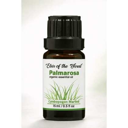 Elixir of the Forest Palmarosa Essential Oil 15 ml | Steam Distilled | Glow and Mood Balance