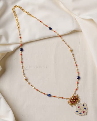 Gold Polish Silver Necklace CHN1681
