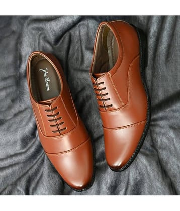 John Karsun Tan Men's Oxford Formal Shoes