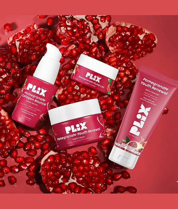 Pomegranate Night Cream + Youth renewal serum + Facewash + mask