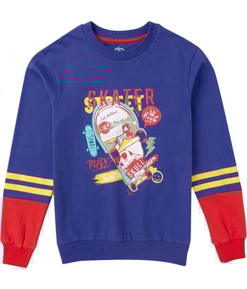 Cub Mcpaws Pack of 1 Boys Cotton Blend Sweatshirt ( Dark Blue )